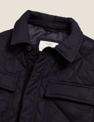 Scotch & soda on sale quilted shirt jacket