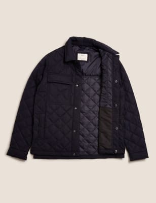 Gap quilted shirt on sale jacket