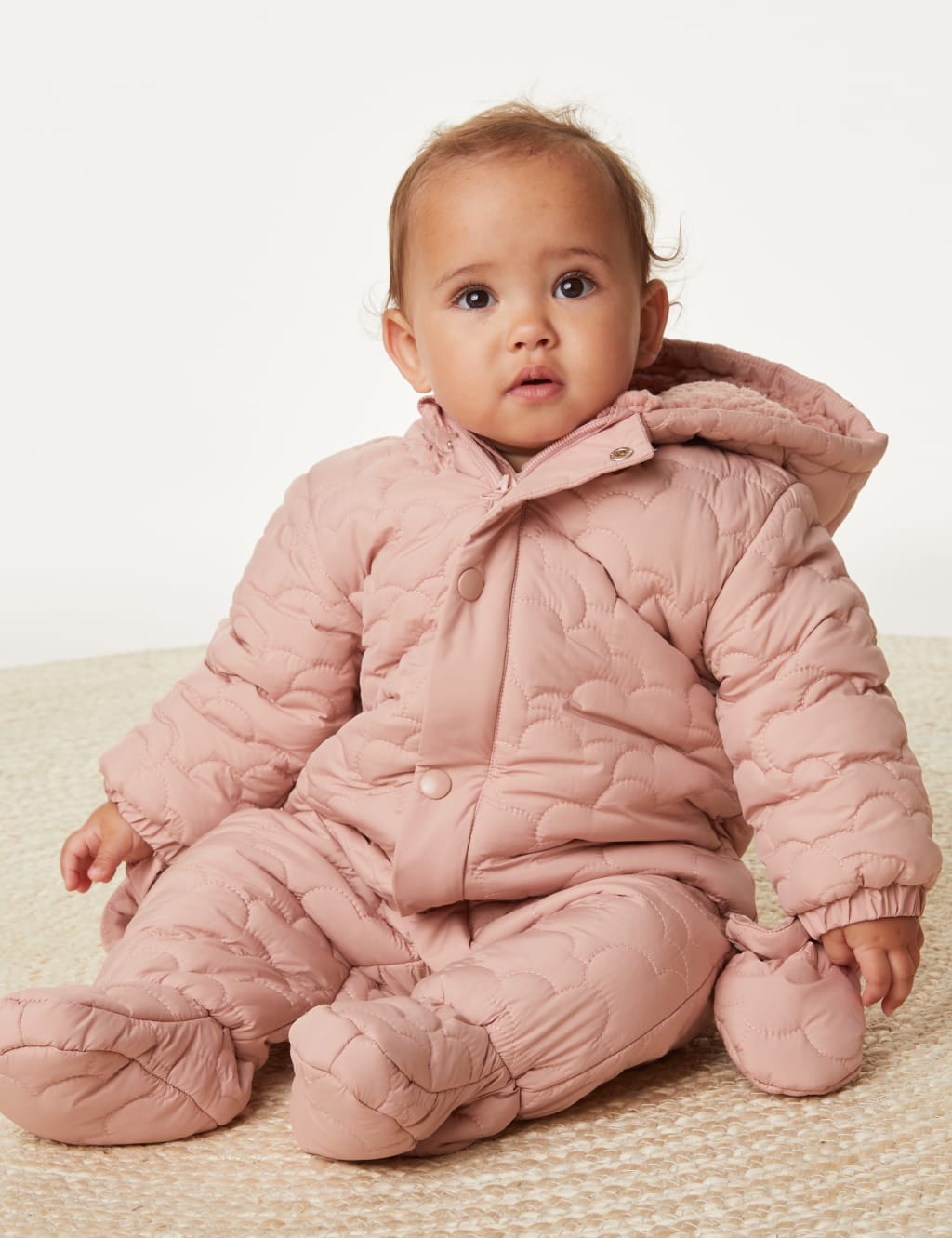 Baby discount padded snowsuit