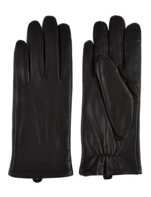 Leather Touchscreen Gloves with Thinsulate™ | M&S Collection | M&S