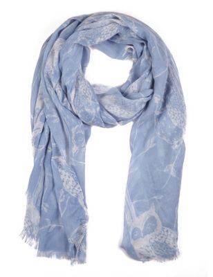 Snow Owl Print Scarf | M&S Collection | M&S