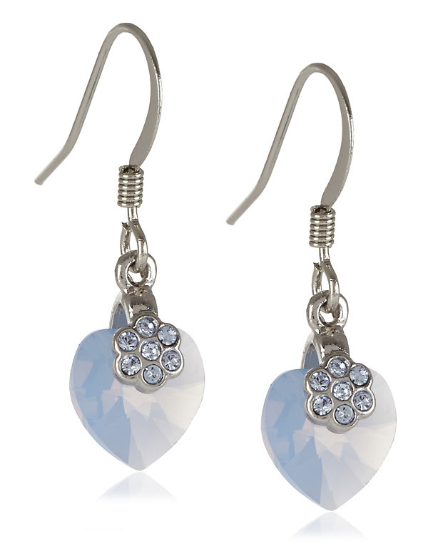 Opal Heart Earrings MADE WITH SWAROVSKI® ELEMENTS - SG