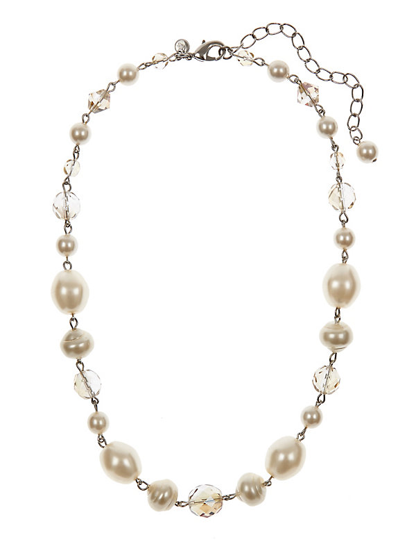 Pearl Effect Pretty Rope Necklace - HK