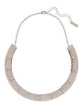 Diamond Design Link Chain Collar Necklace