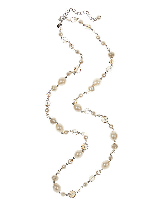 Pearl Effect Pretty Rope Necklace - JE