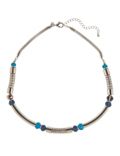 Tubular Metal Bead Necklace