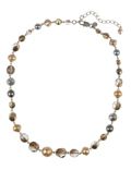 Pearl Effect & Multi-Faceted Bead Necklace