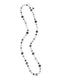 Ombre Sparkle Bead Long Rope Necklace