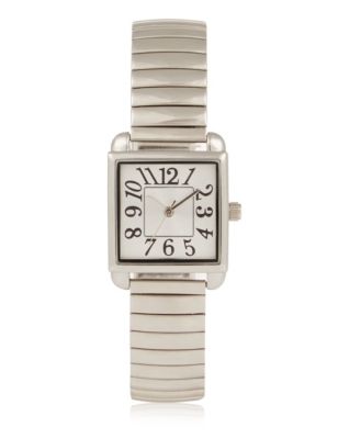 Square Face Analogue Expandable Watch | M&S Collection | M&S