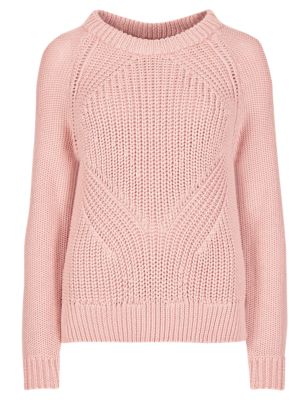 Pure Cotton Moss Stitched Jumper | Limited Edition | M&S