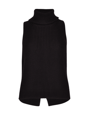 Roll Neck Swing Knitted Vest Top | Limited Edition | M&S