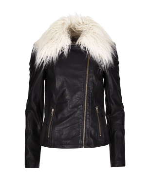 Faux Leather Zip Through Jacket | Limited Edition | M&S