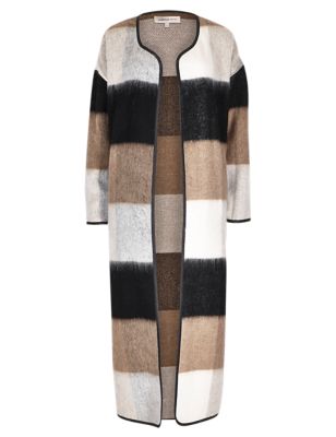 Longline Checked Blanket Coat with Wool | Limited Edition | M&S