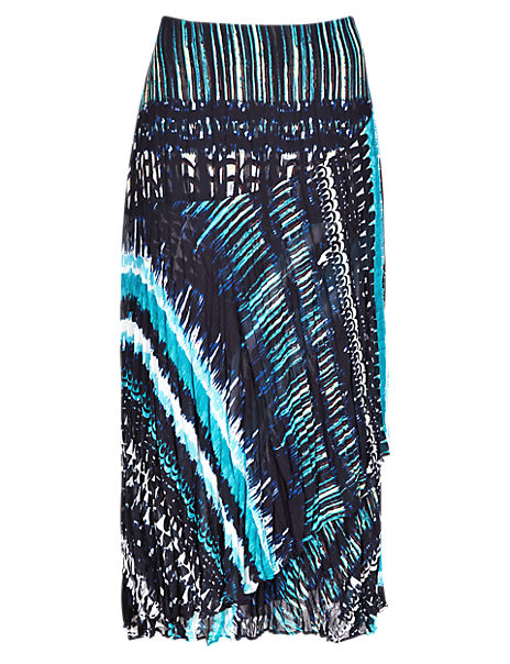 Tribal Print Maxi Skirt