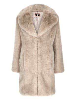 Oversized Faux Fur Coat | Per Una | M&S