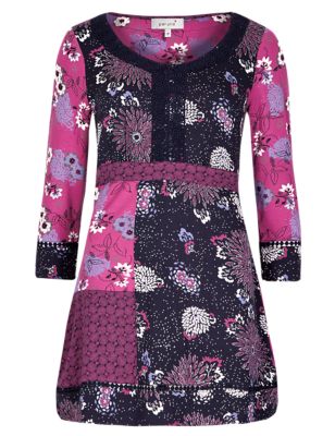 Crochet Neckline Floral Tunic | Per Una | M&S