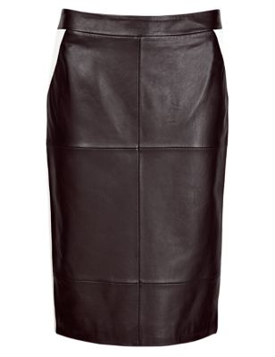 Speziale Leather Pencil Skirt | Per Una | M&S