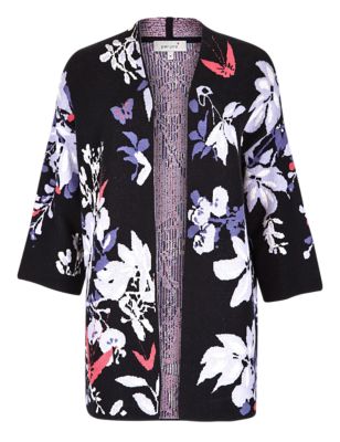 Floral Jacquard Kimono Cardigan | Per Una | M&S