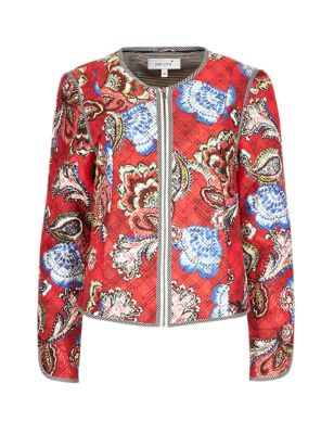 Pure Modal Lightly Padded Floral Jacket | Per Una | M&S