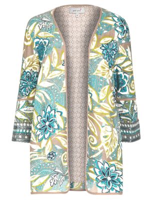3/4 Sleeve Floral Kimono Jacket | Per Una | M&S