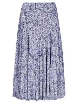Burnout Abstract Print Skirt | Per Una | M&S