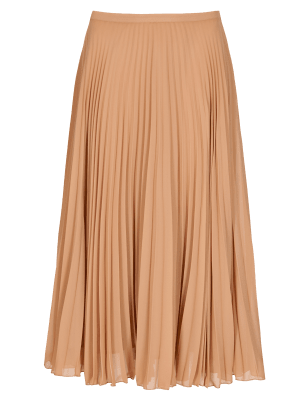 Sunray Pleated Midi Skirt | Limited Edition | M&S