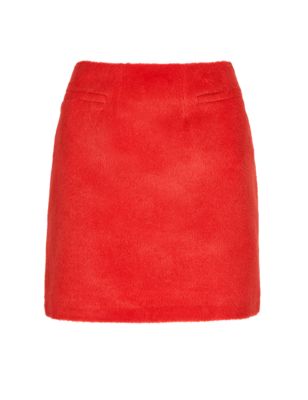 Brushed A-Line Skirt with Wool | Limited Edition | M&S