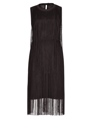 Speziale Fringed Shift Dress | Per Una | M&S