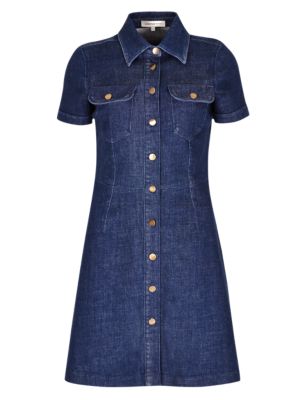 Denim Button Through Shirt Dress | Limited Edition | M&S