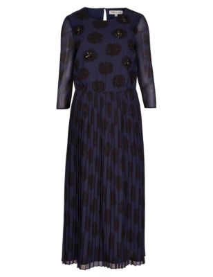 Daisy Print & Embellished Midi Dress | Limited Edition | M&S