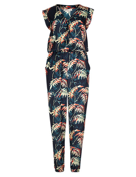 Palm Print Jumpsuit | Limited Edition | M&S