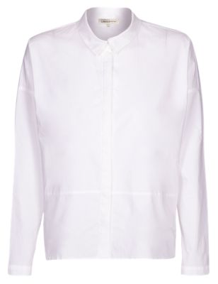 Collared Neck Boxy Shirt | Limited Edition | M&S