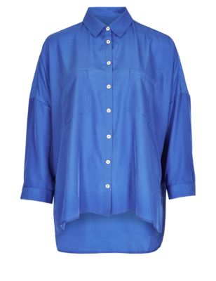 Classic Collar Boxy Shirt | Limited Edition | M&S