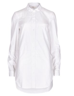 Pure Cotton Oblong Hem Shirt | Limited Edition | M&S