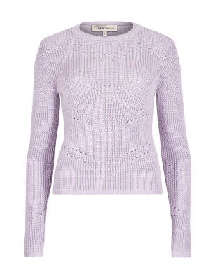 Pure Cotton Pointelle Jumper | Limited Edition | M&S