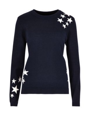 Star Print Novelty Jumper | Limited Edition | M&S