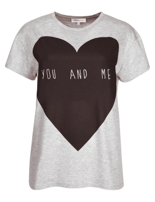 'You And Me' Slogan T-Shirt | Limited Edition | M&S