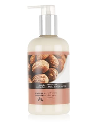 Shea Butter Hand & Body Lotion 300ml | Nature's Ingredients | M&S