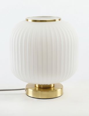 M&S Amelia Table Lamp - Antique Brass, Antique Brass,Champagne
