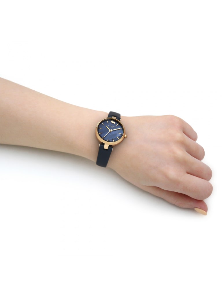 Radley Navy Leather Analogue Quartz Watch