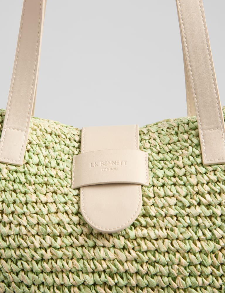 Lk bennett raffia bag discount