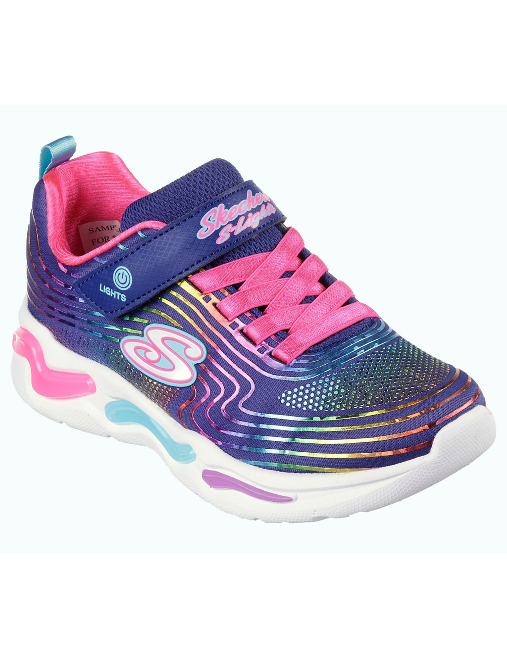 Rainbow Light Up Trainers (9.5 Small - 3 Large) 1 of 6