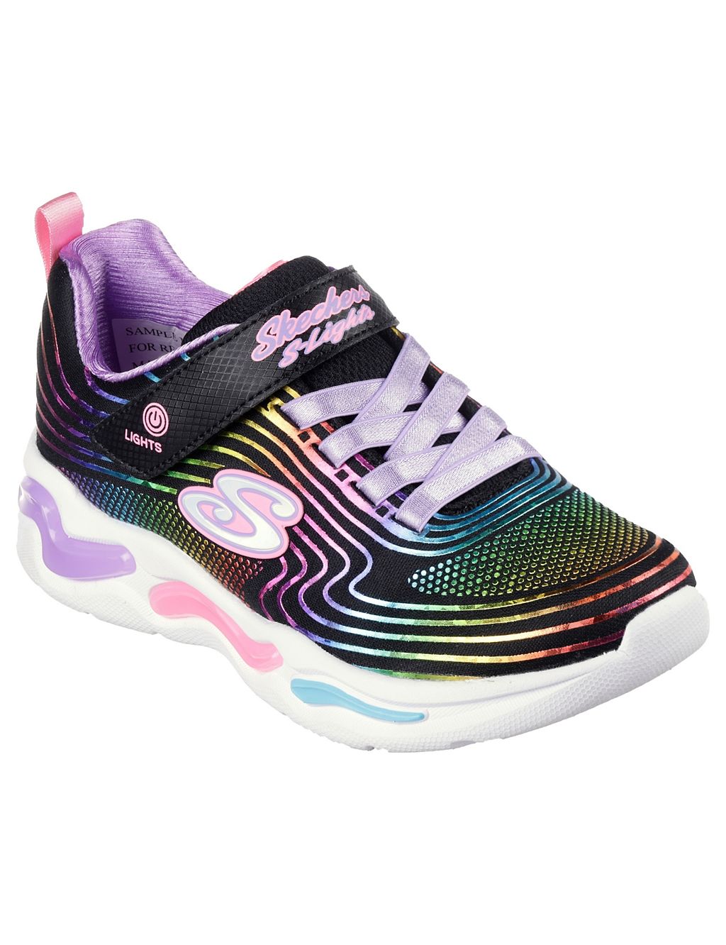 Rainbow Light Up Trainers (9.5 Small - 3 Large) 1 of 6