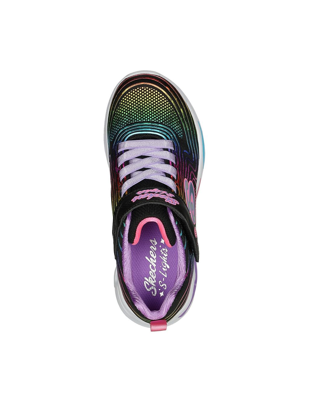Rainbow Light Up Trainers (9.5 Small - 3 Large) 5 of 6