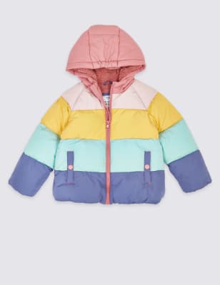 rainbow parka coat