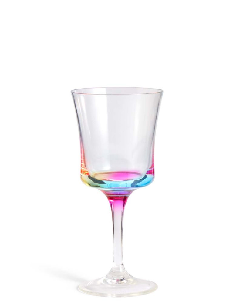 Rainbow Picnic Wine Glass 1 of 2
