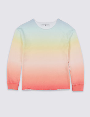 Rainbow Print Sweatshirt (3-14 Years) Image 2 of 3