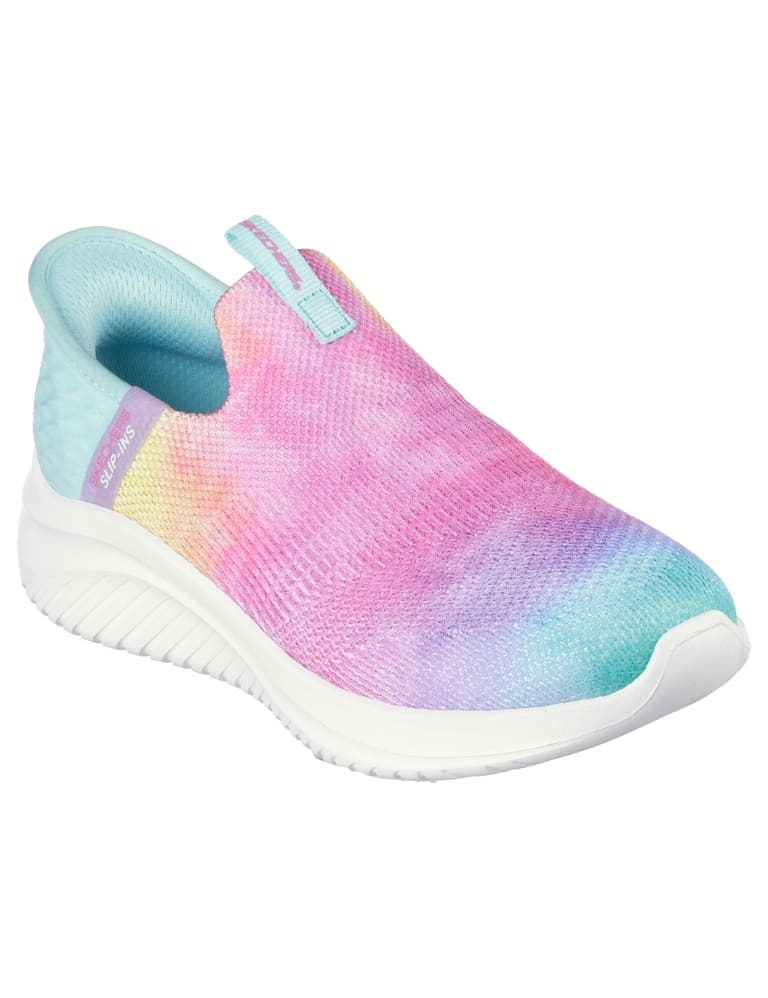 Rainbow Slip On Trainers 9.5 Small 5 Large Skechers M S