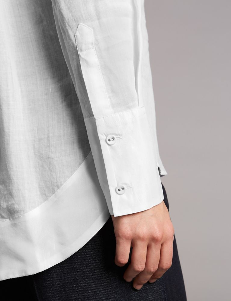 Ramie Pocket Detail Long Sleeve Shirt 5 of 5