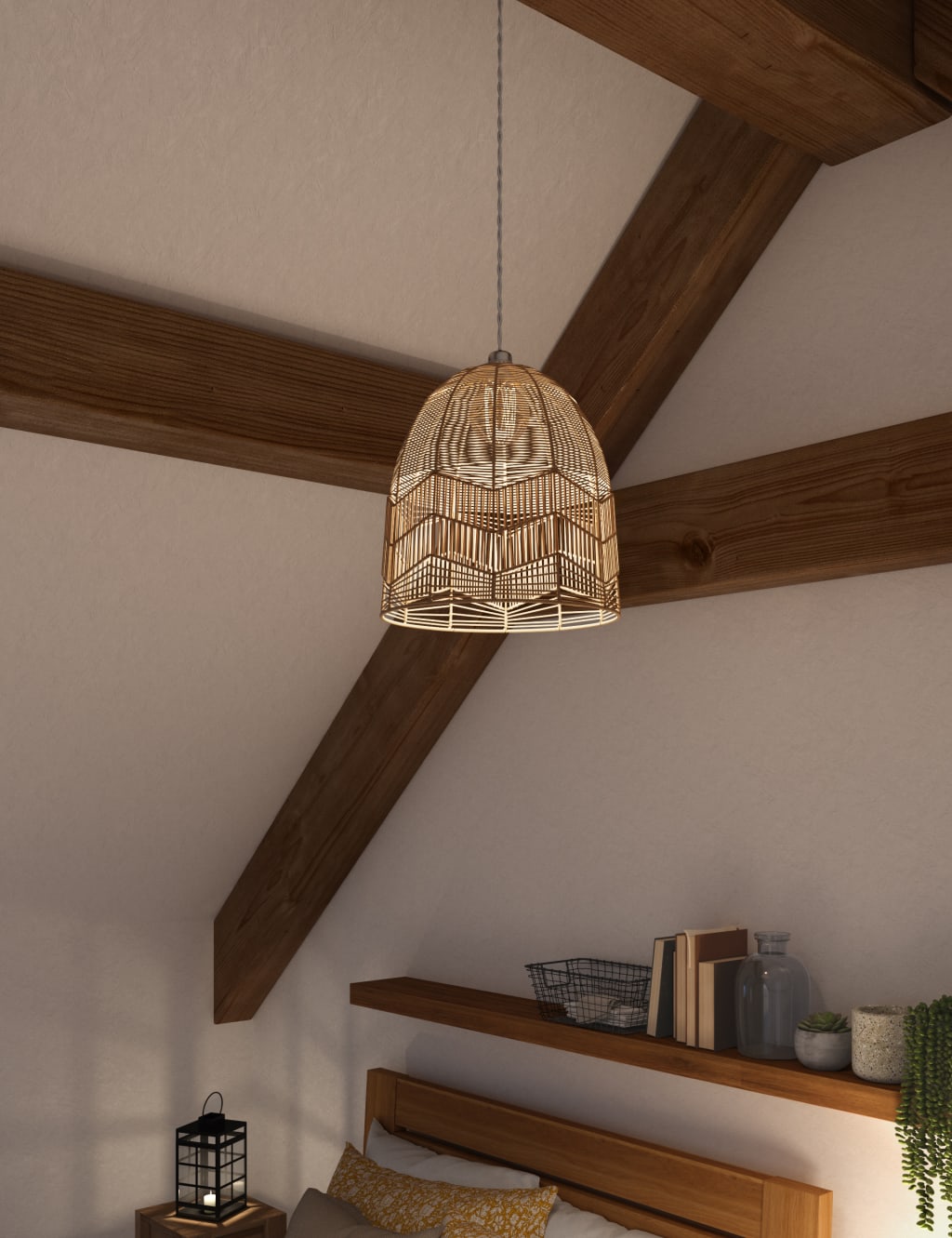 H&m rattan clearance lamp shade